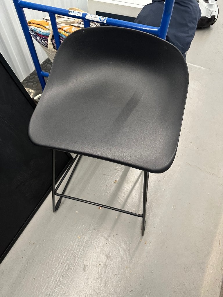 Barkruk, Maison & Meubles, Tabourets de bar, 1 tabouret, Avec repose-pieds, Comme neuf, Synthétique