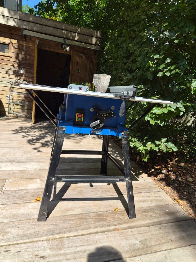 Scheppach tafelzaag 254mm, Doe-het-zelf en Bouw, Ophalen, Gebruikt, Overige typen, 1200 watt of meer