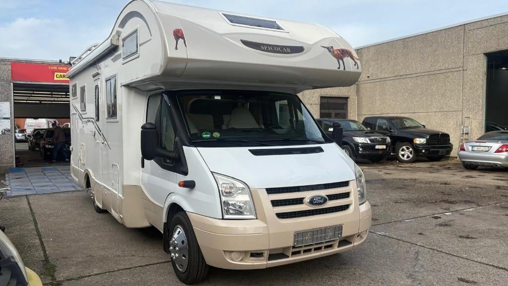 Transit 2.4 TDCi Rimor Seal 5 année 2012 6 places, Caravanes & Camping, Entreprise, Boîte manuelle, Diesel, Alcôve