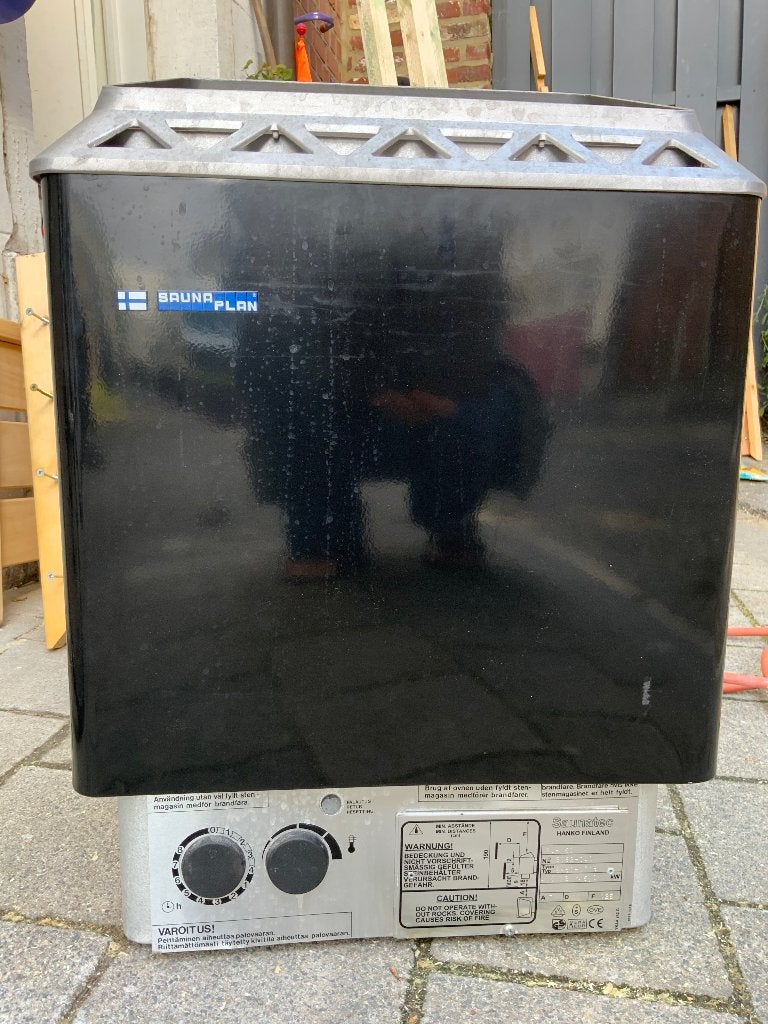 Poêle de sauna finlandais SaunaPlan 6 kW — commandes incl., Enlèvement, Utilisé, Finlandais ou Traditionnel, Pièces