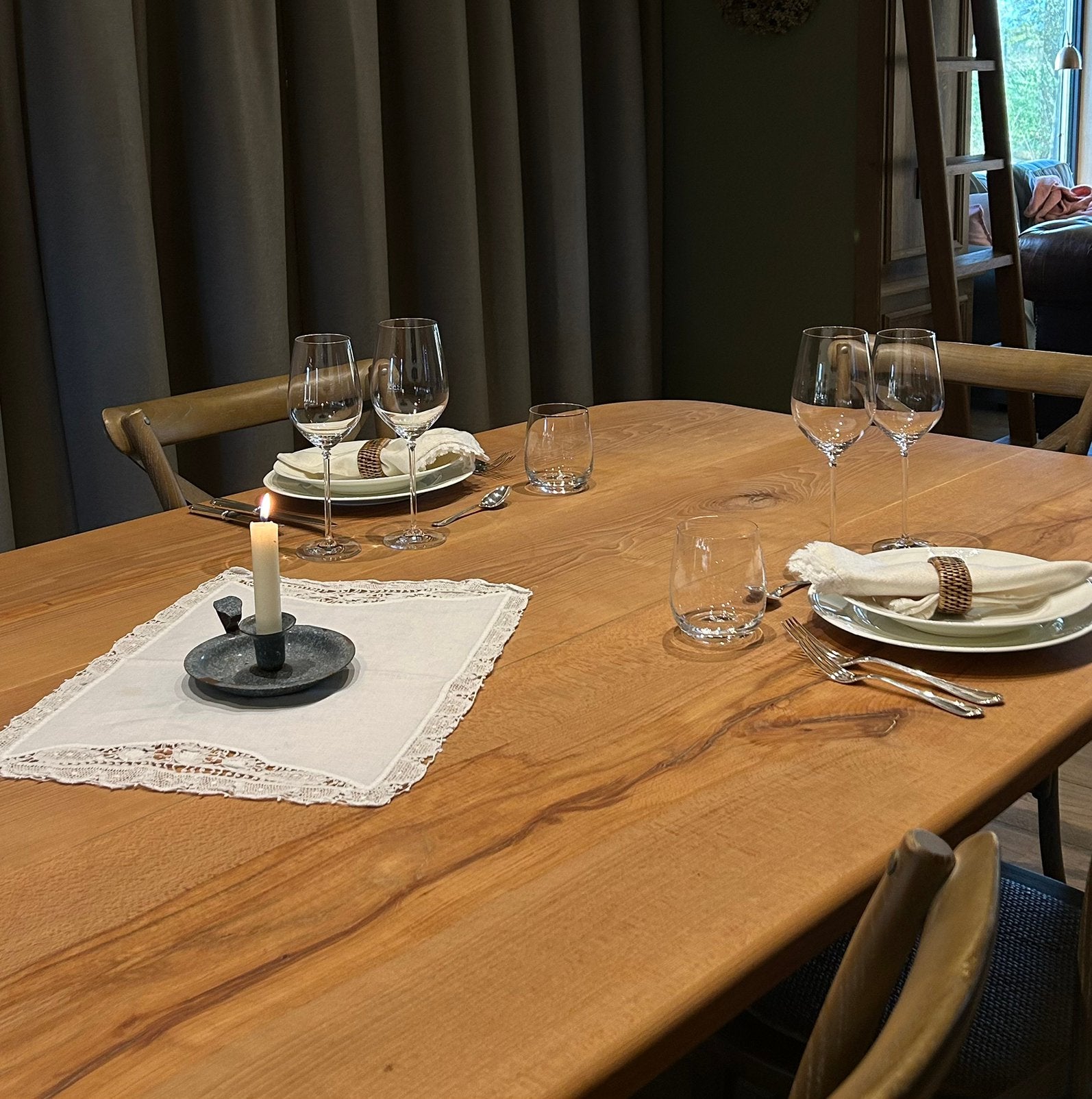 Beuken Eettafel, Neuf, 100 à 150 cm, Enlèvement, Strak landelijk