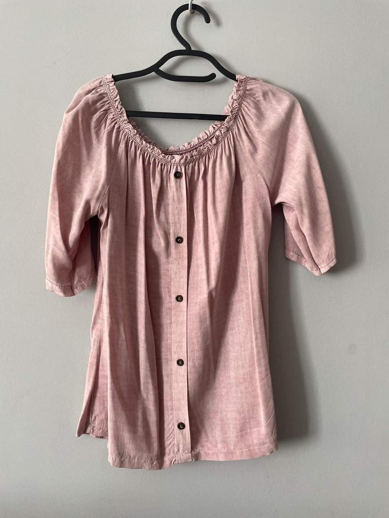 Nieuwe poederroze BLOUSE GEMAAKT IN ITALIË M, Made in italy, Ophalen of Verzenden, Nieuw, Roze