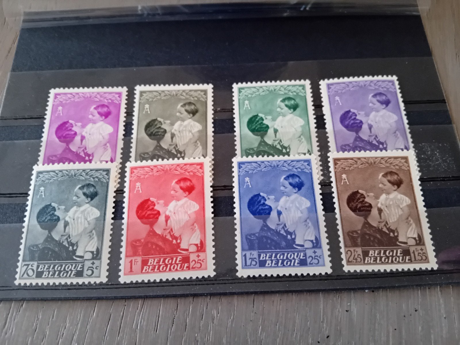 Timbres de Belgique n 448/454* lot 635B, Envoi, Neuf