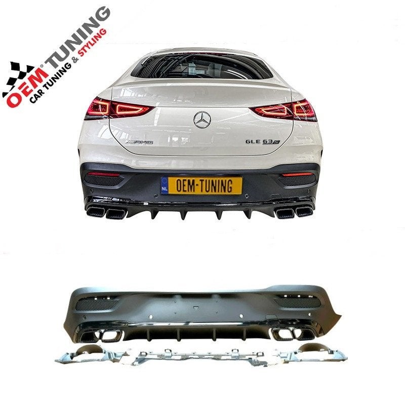 Diffuser geschikt voor GLE Coupé C167 | GLE 63 AMG Style, Mercedes-Benz, Nieuw, Ophalen of Verzenden, Achter