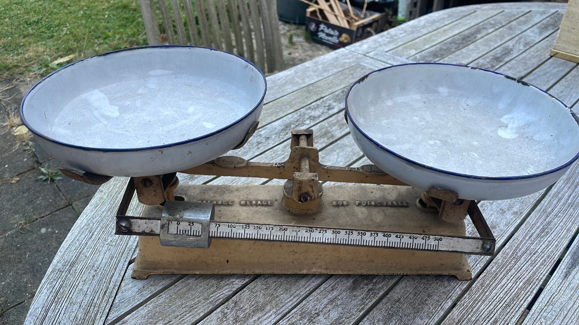 Vieille balance a plateaux, Enlèvement, Utilisé, Autres types, Moins de 50 kg
