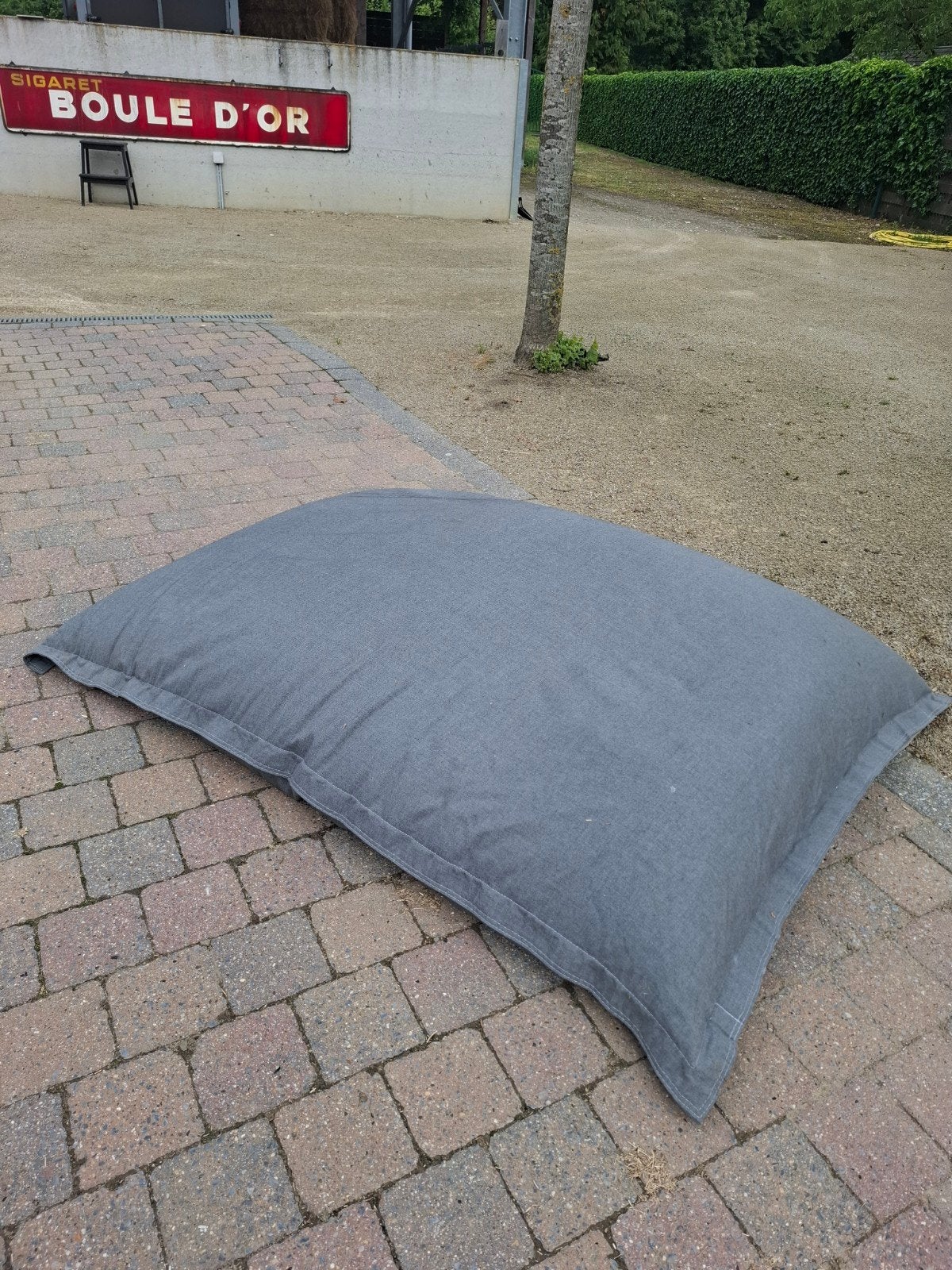 Fatboy zitzak, Maison & Meubles, Enlèvement, Gris, Pouf