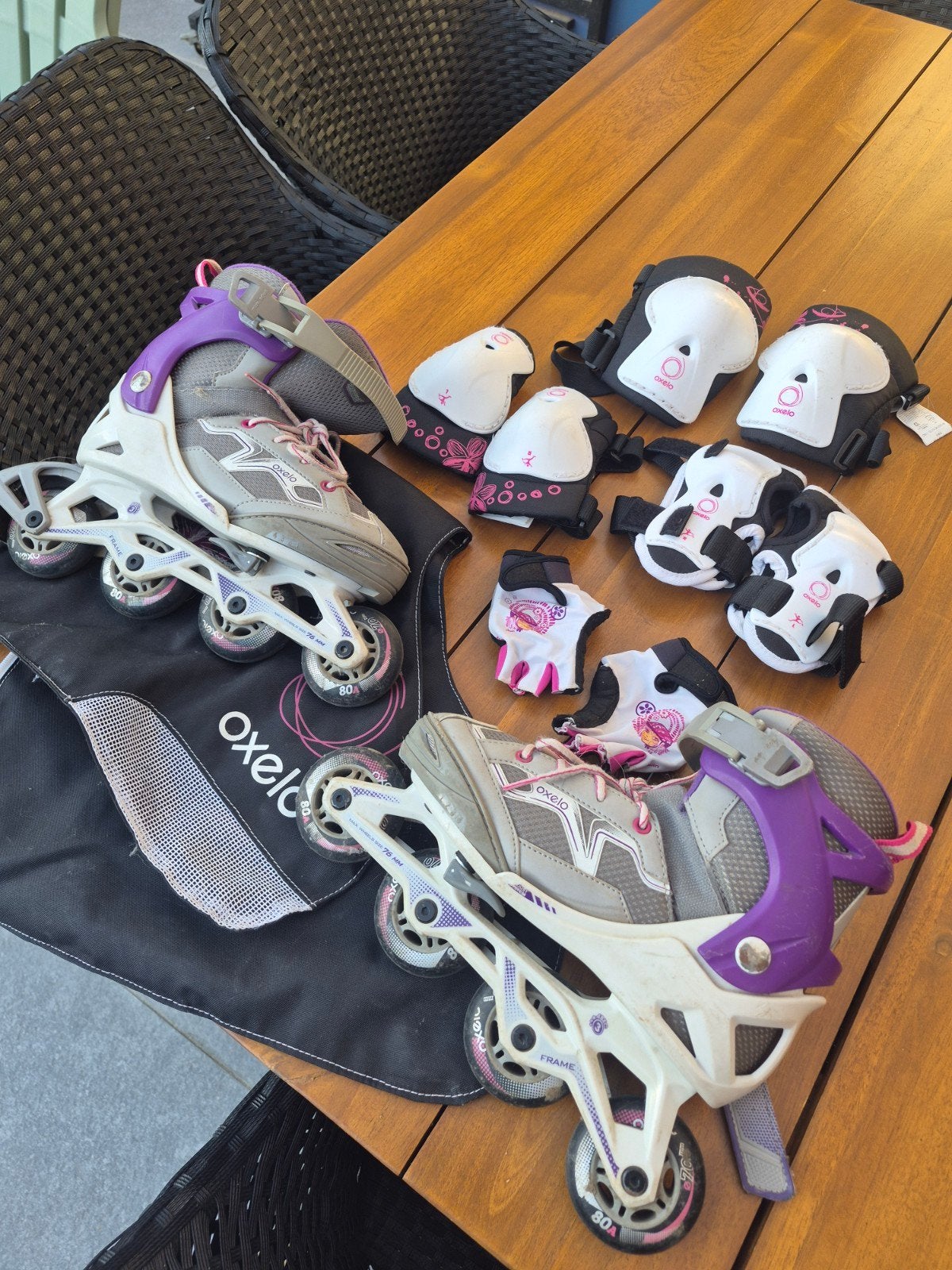 roller enfants decathlon, Autres marques, Rollers 4 roues en ligne, Comme neuf, Enlèvement