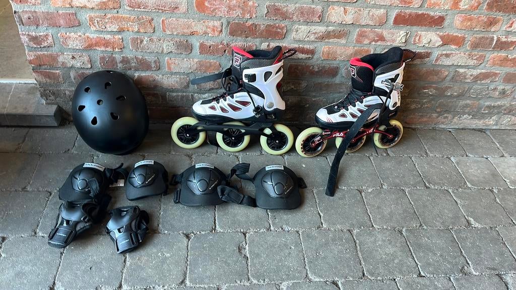 Inline skates Fila met bescherming, Verstelbaar, Zo goed als nieuw, Ophalen, Overige merken