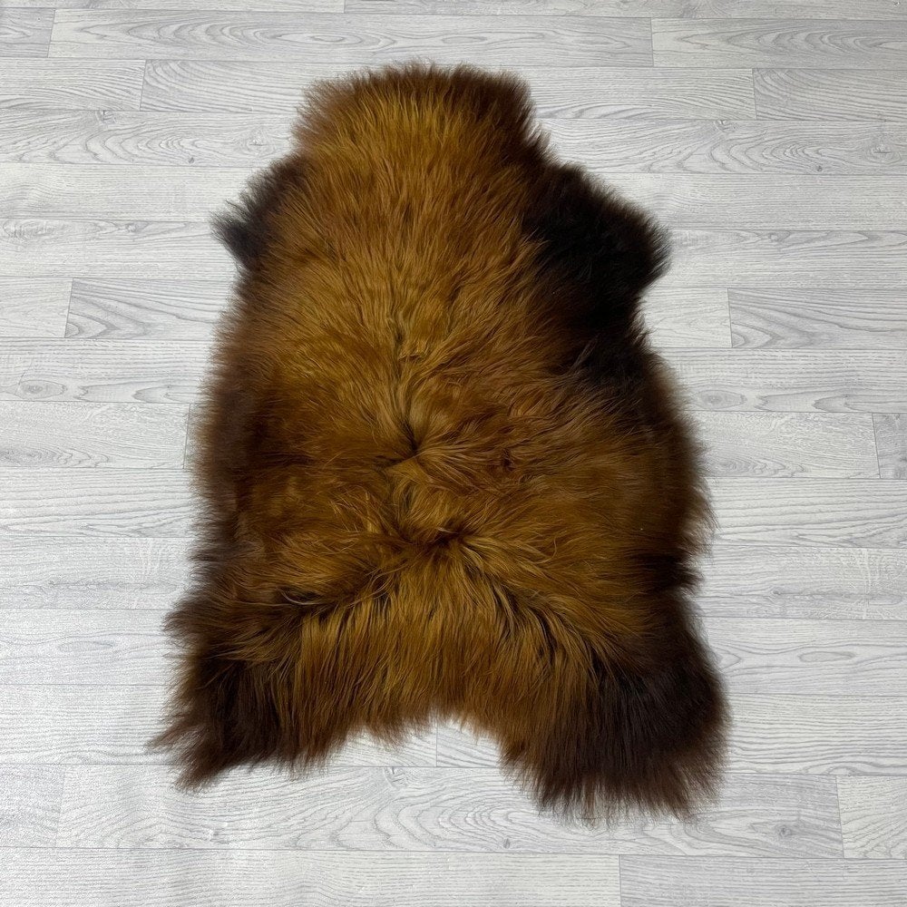 Schapenvacht IJslands bruin wit 100x65cm #1222 | Lederstore, Wandkleed, Nieuw, Ophalen of Verzenden, Landelijk