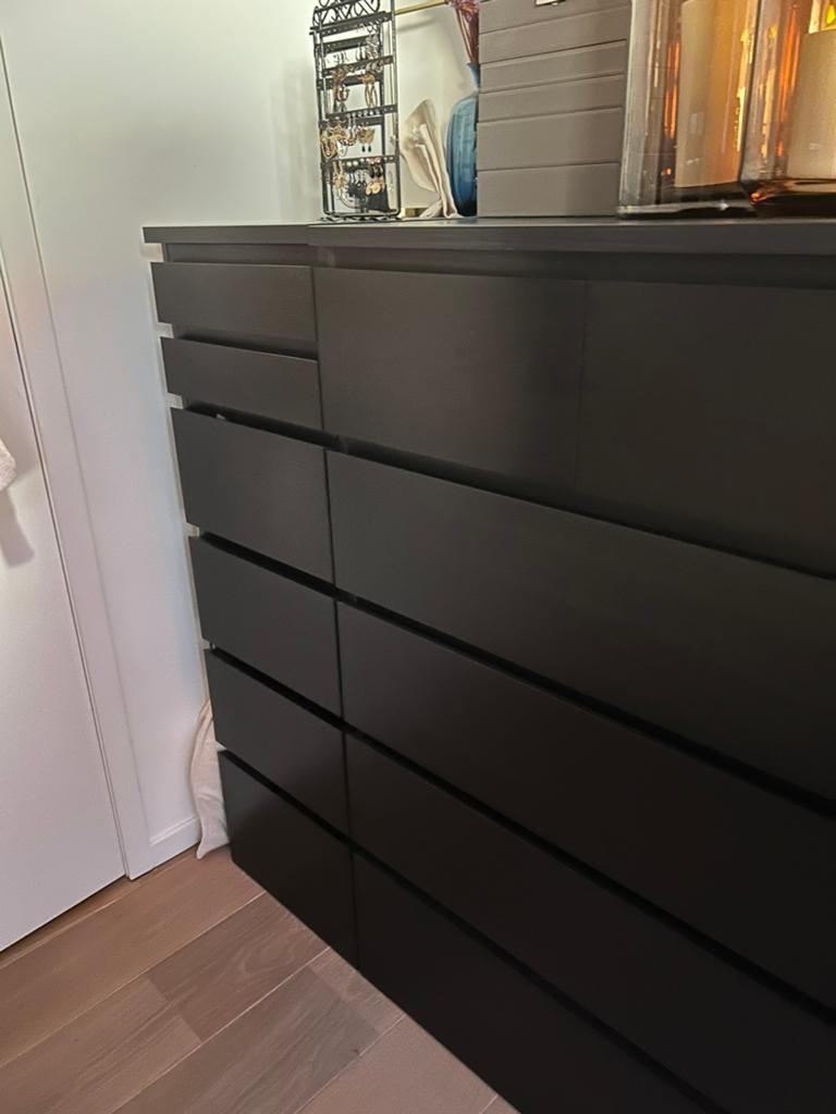 Ikea Malm ladekast met spiegel, Ophalen, Zo goed als nieuw