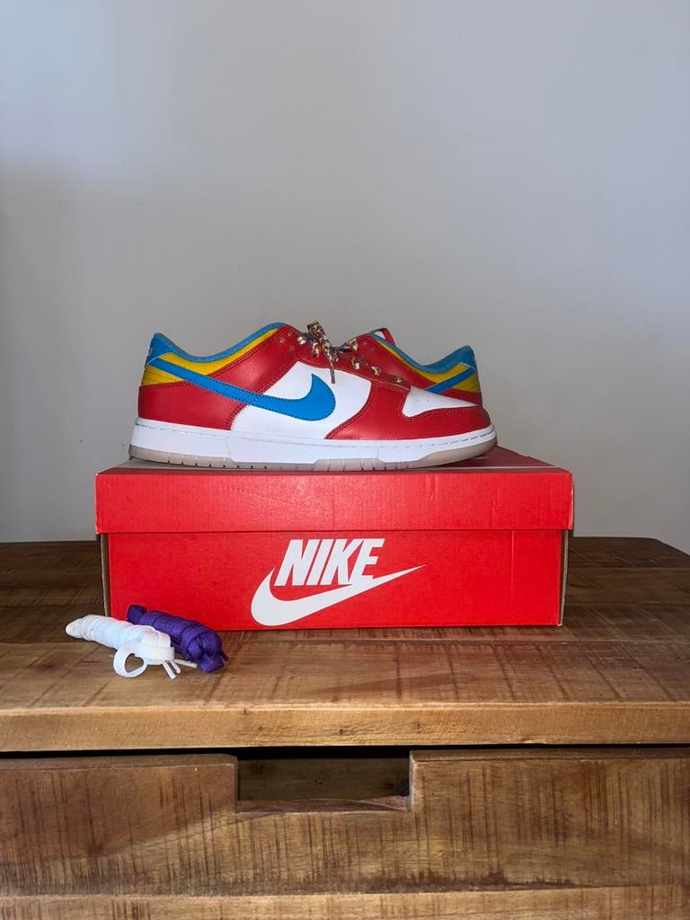 Nike dunk low LeBron James fruity pebbles - 43, Ophalen, Overige kleuren, Nieuw, Sneakers