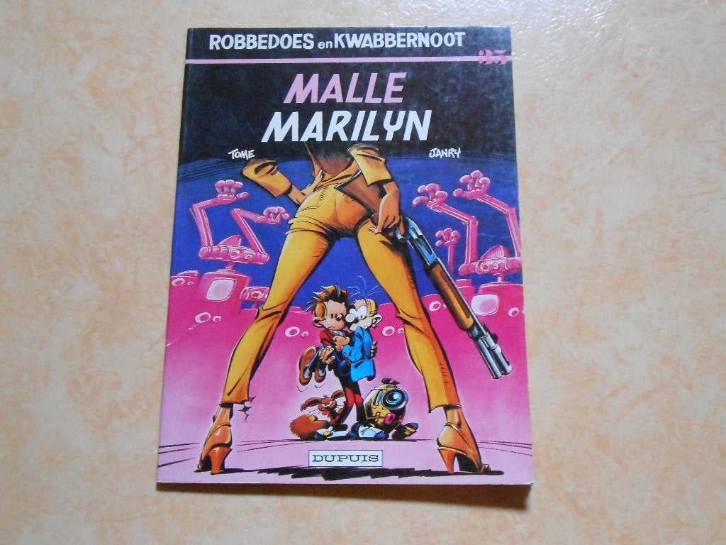 Robbedoes en Kwabbernoot 35 Malle Marilyn 1985 1 ste druk., Neuf, Enlèvement ou Envoi, Une BD, Tome en Janry