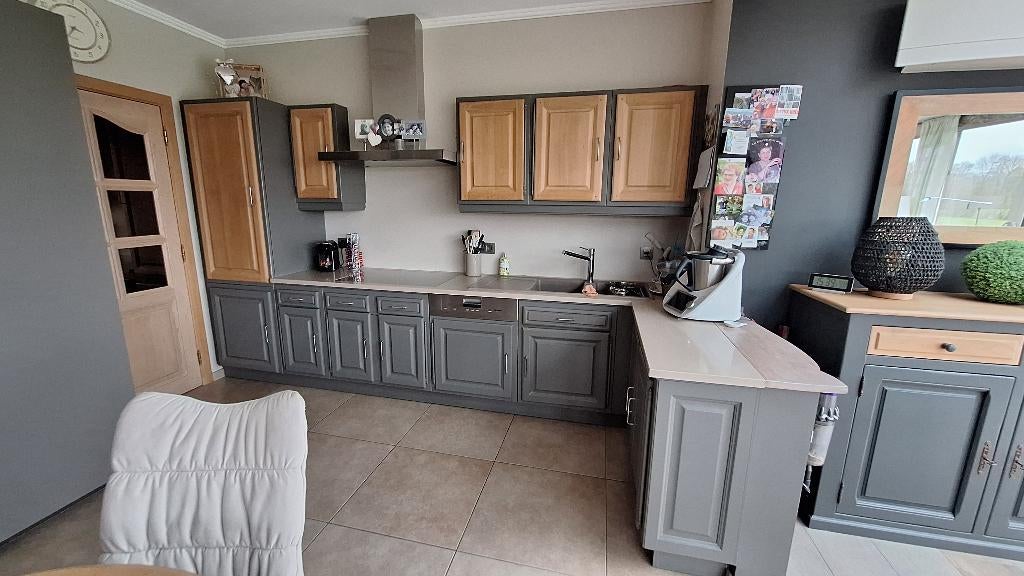 keuken, Ophalen, Gebruikt, 200 cm of meer, Grijs