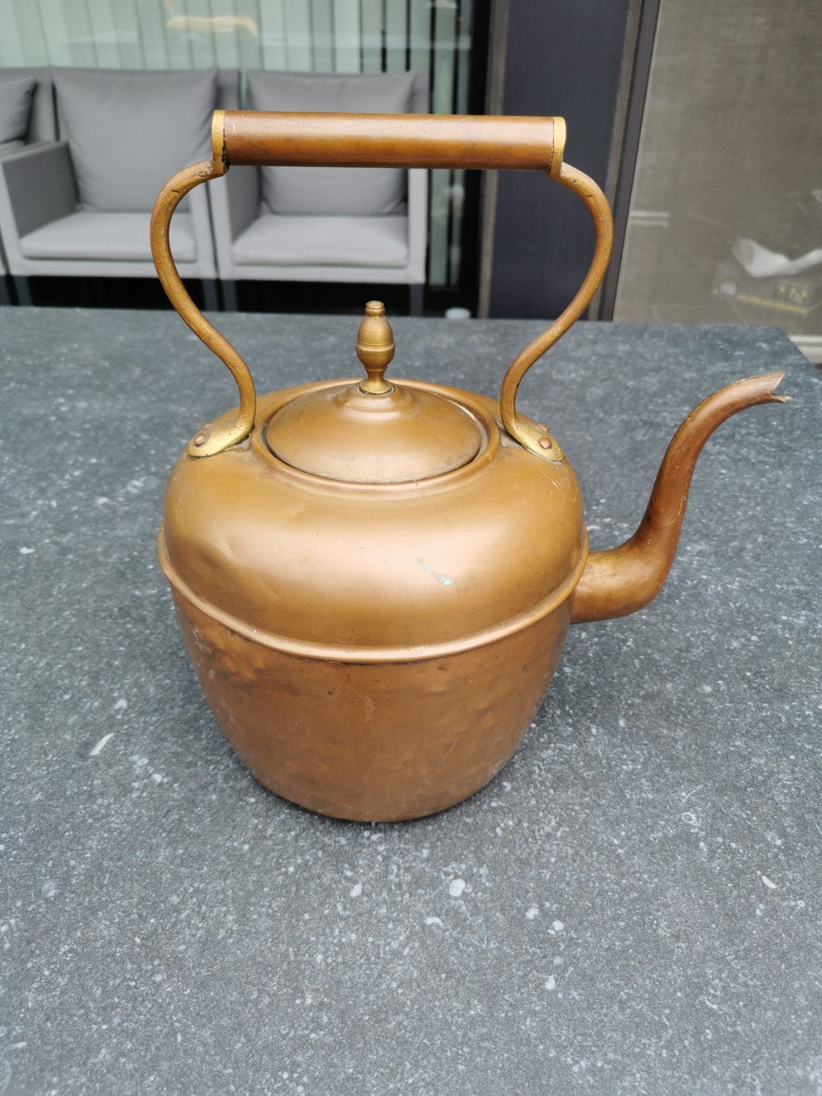 Koperen ketel gekenmerkt, Ophalen of Verzenden