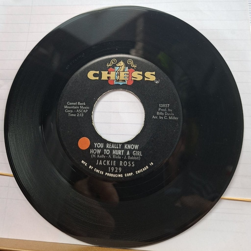 Popcorn Groove/Jackie Ross - Je weet echt dat je een meisje, Gebruikt, Originele persing, 7 inch, Ophalen of Verzenden