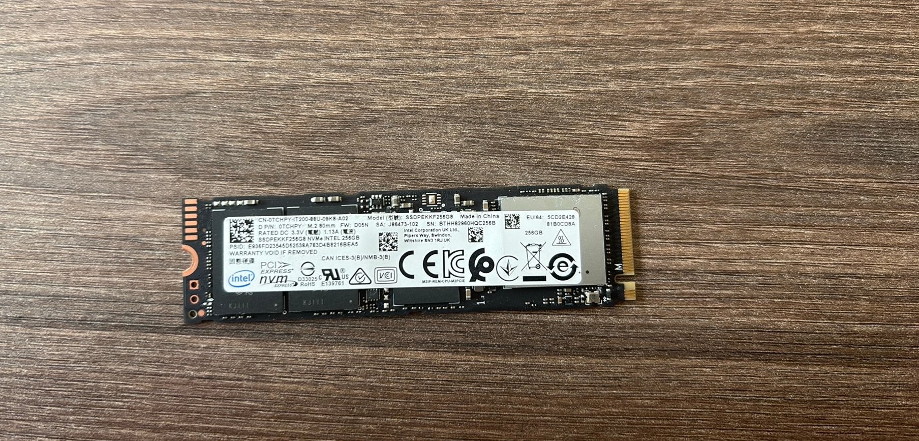 Samsung nvme ssd - 256gb, Envoi
