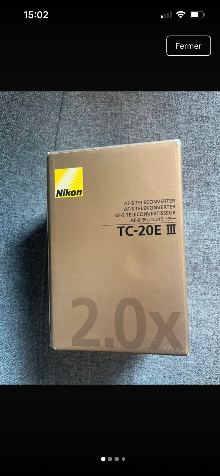 Doubleur Nikon TC 20E III, Ophalen of Verzenden, Zo goed als nieuw