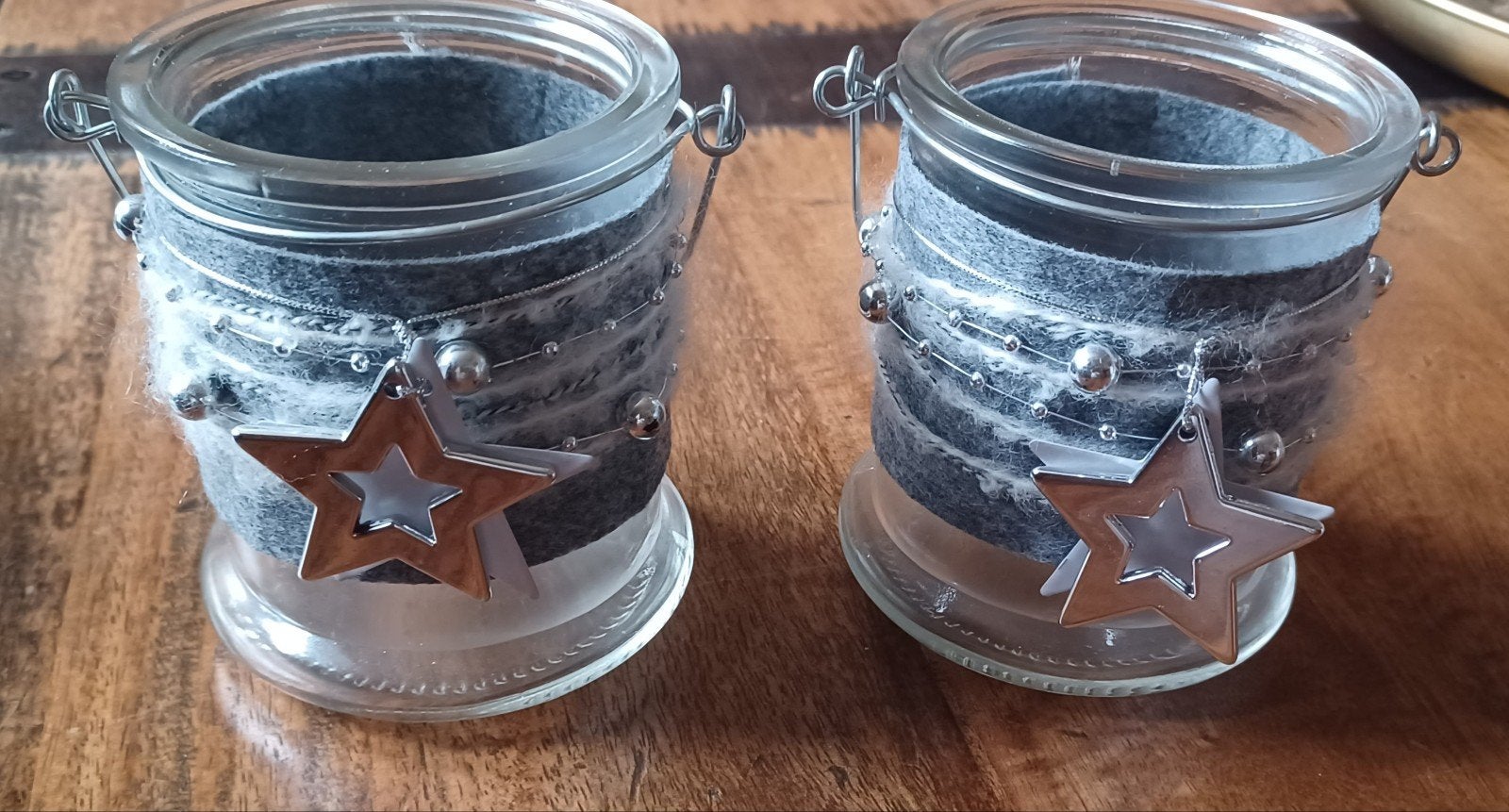 Photophores sur le thème de Noël, 2 pièces, Enlèvement ou Envoi