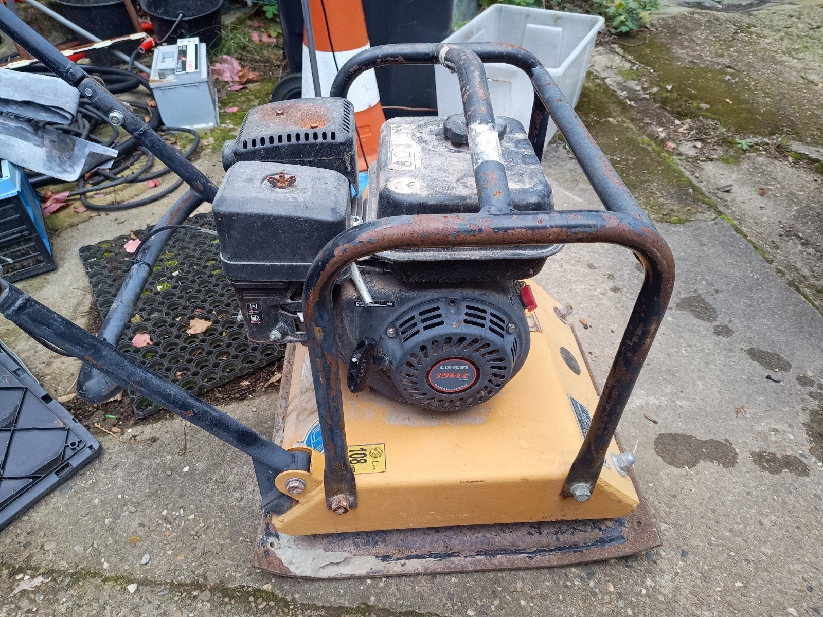 Trilplaat 95kg 4,8KW, Ophalen, Gebruikt