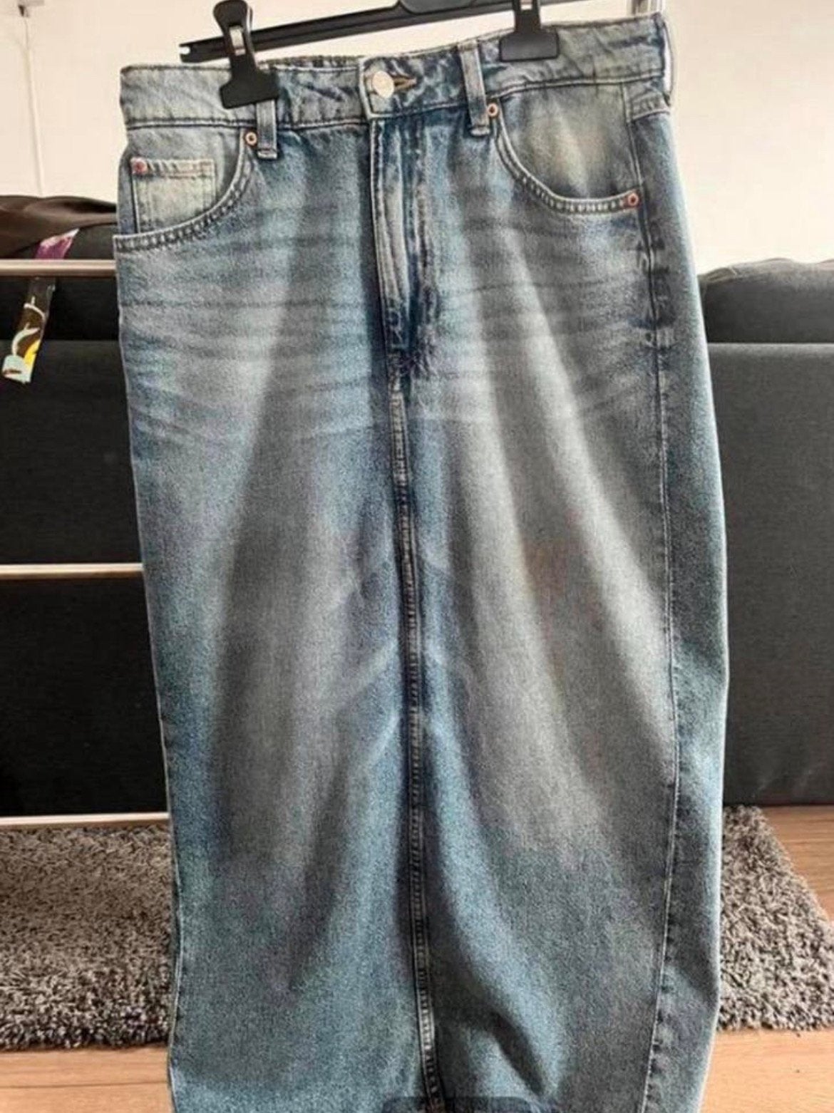 Jupe longue Jeans S/M, Enlèvement ou Envoi, Porté