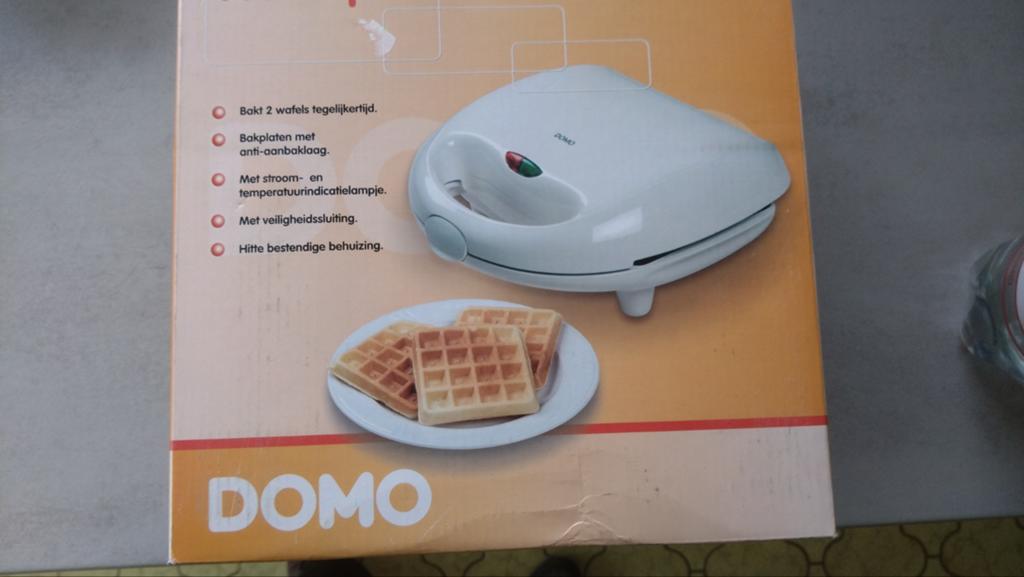 Domo DO9040W wafelijzer, nog nieuw in de doos, Ophalen