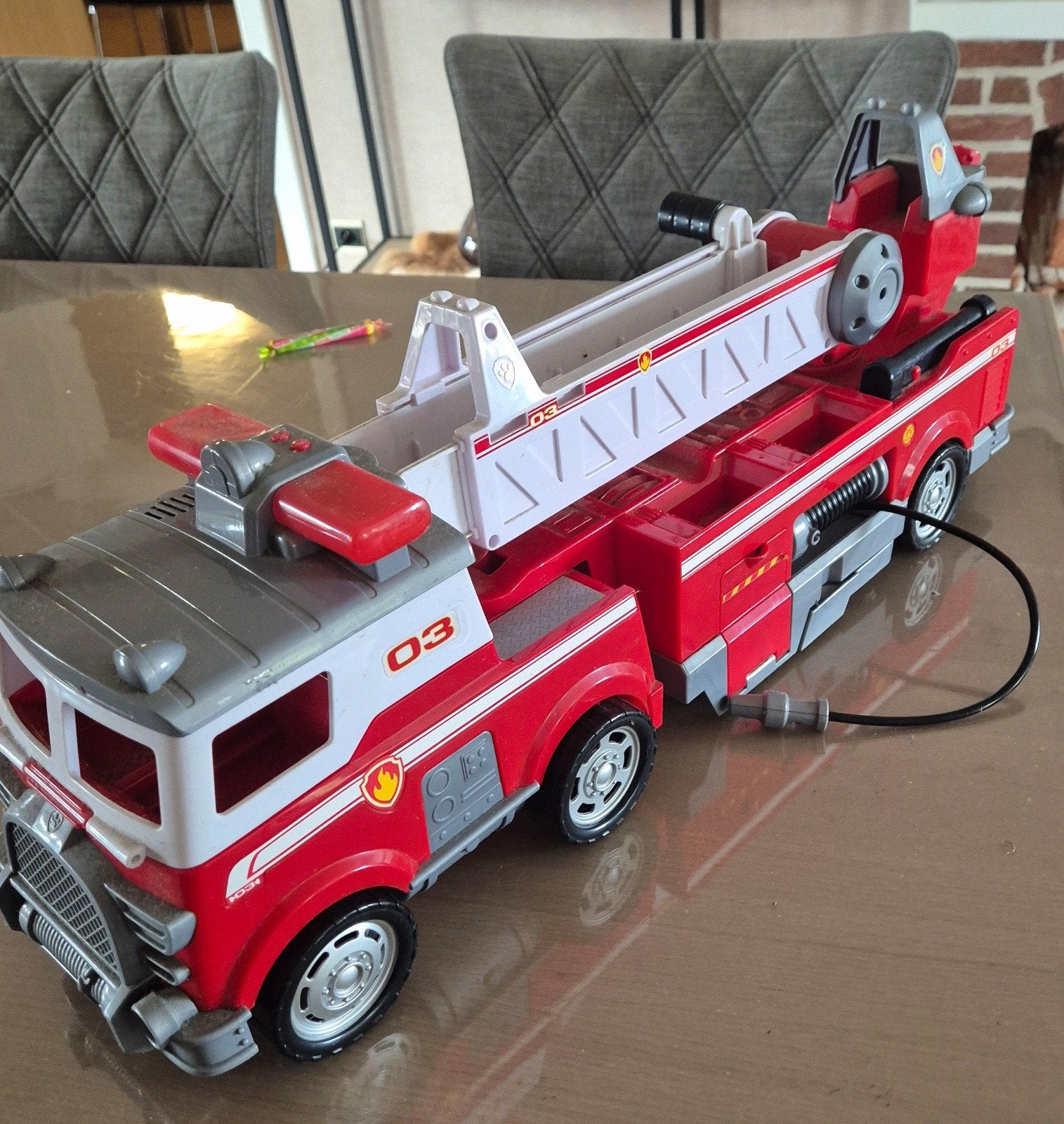 Paw petrol brandweerwagen met licht en geluid, Ophalen