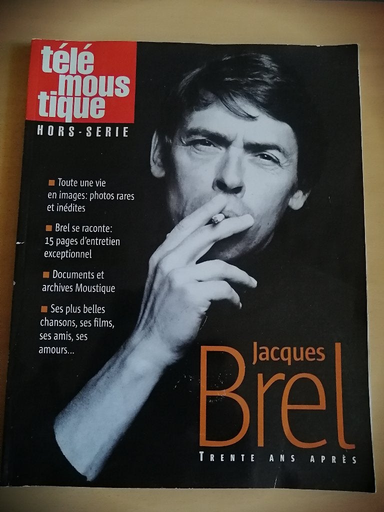 Télé Moustique hors-série Jacques Brel, trente ans après, Livres, Enlèvement ou Envoi