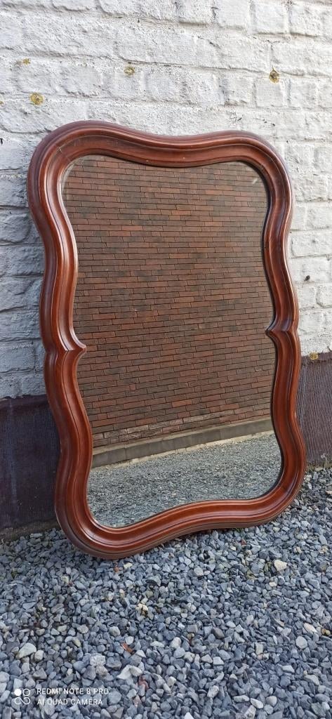 Grand miroir mural vintage Style baroque/rococo 105x70 cm, Enlèvement, Utilisé