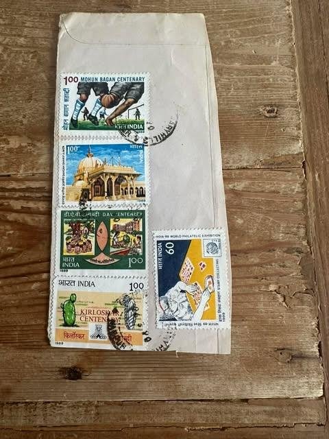 set postzegel stamp India, Ophalen of Verzenden, Gestempeld, Centraal-Azië