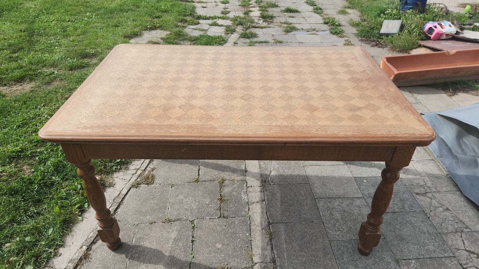 houten tafel uitschuifbaar, Tuin en Terras, Ophalen