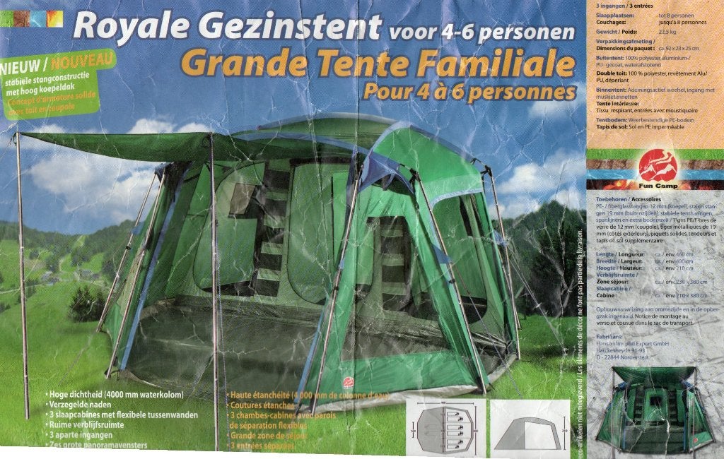 tent, Caravans en Kamperen, Tenten, tot en met 4, Gebruikt, Ophalen