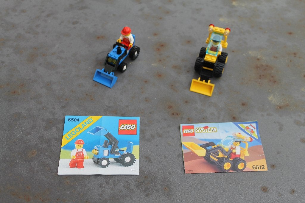 Tracteur Lego 6504 et chargeur paysager Lego 6512, Enlèvement ou Envoi, Utilisé, Ensemble complet, Lego