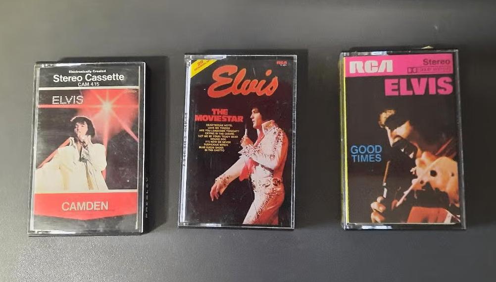 Elvis Presley 3 muziekcassettes - collectors, Cd's en Dvd's, Cassettebandjes, Gebruikt, 2 t/m 25 bandjes, Ophalen of Verzenden