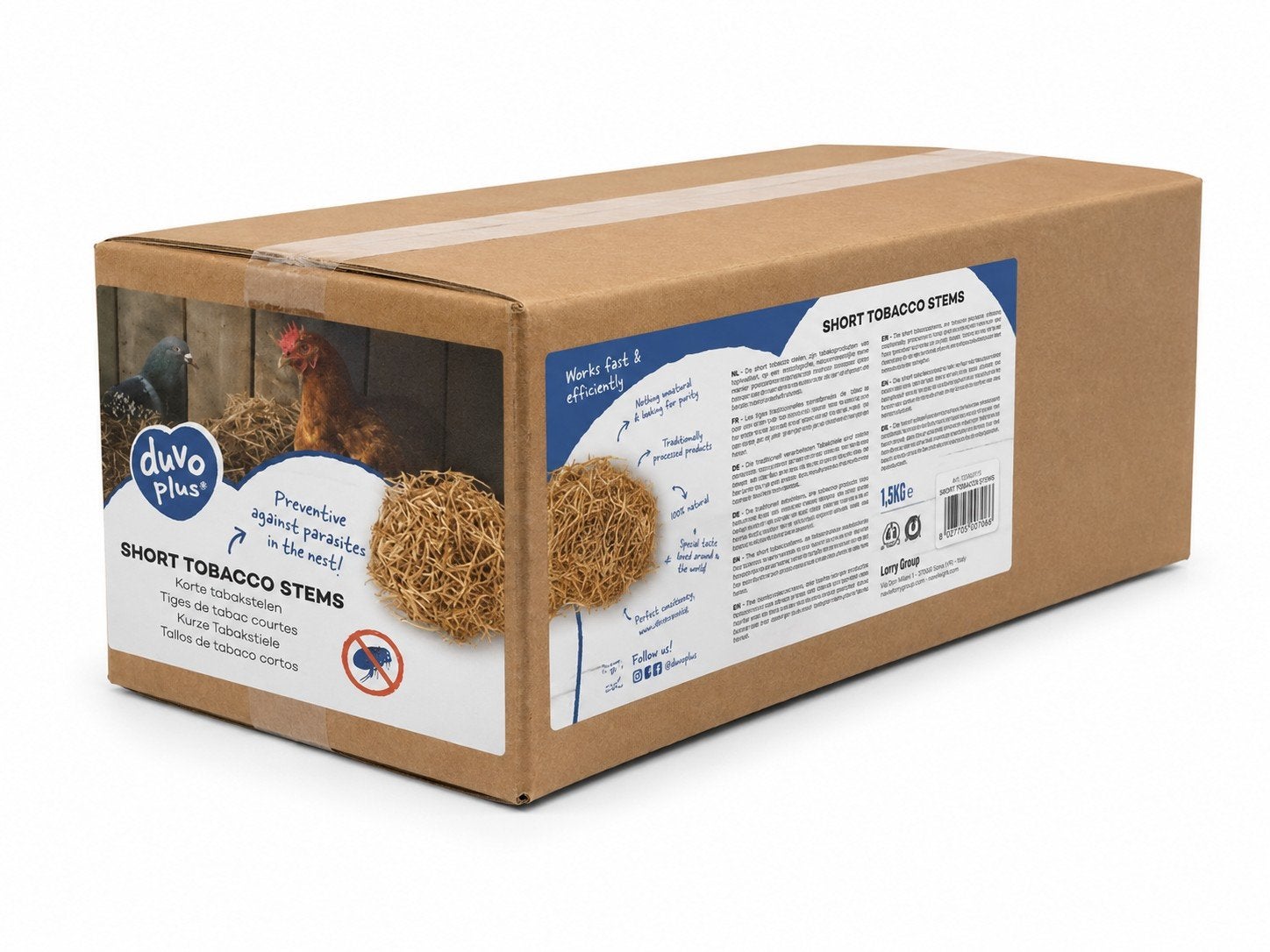 DuvoPlus Tiges de tabac courtes 1,5 kg - Oiseaux et volaille, Animaux & Accessoires, Enlèvement