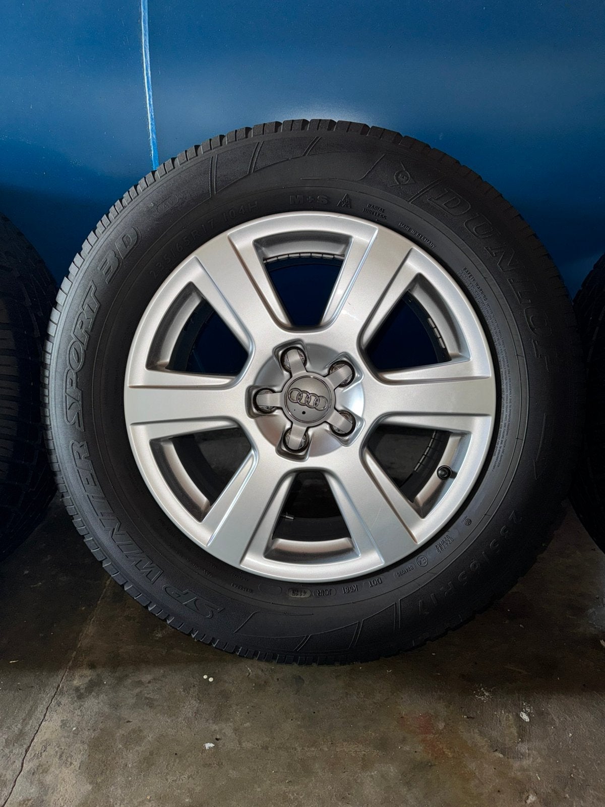 17” Q5 velgen met winterbanden 5x112, Ophalen, Gebruikt, Banden en Velgen, 17 inch