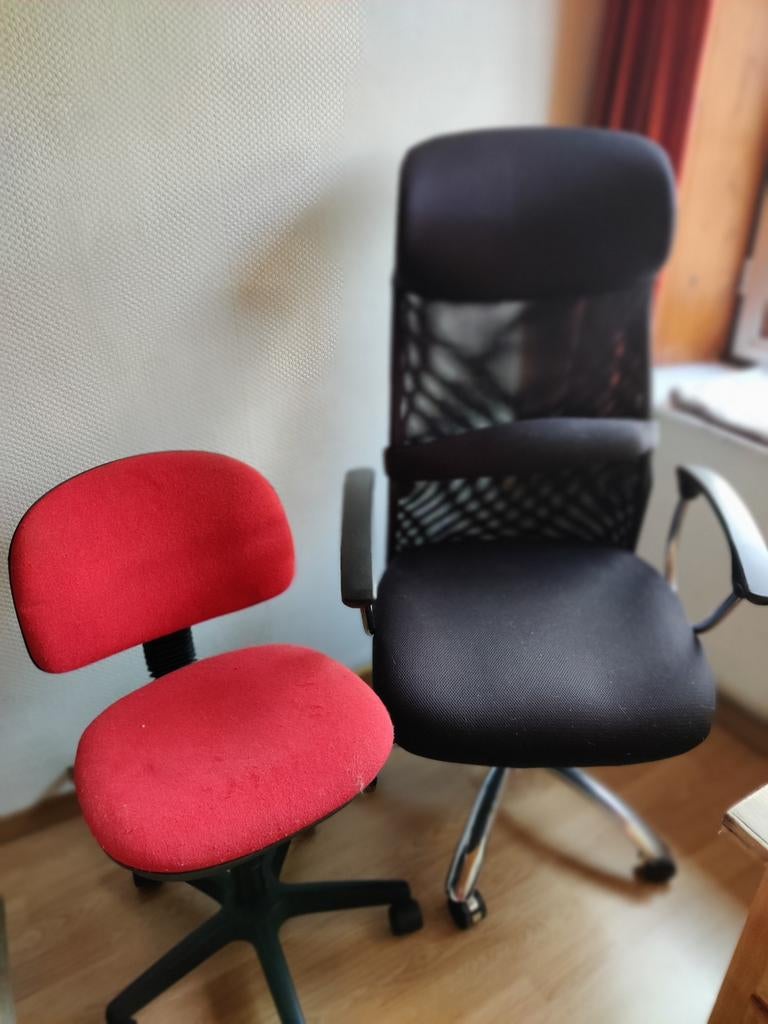 Lot de 2 chaises de bureau, Enlèvement