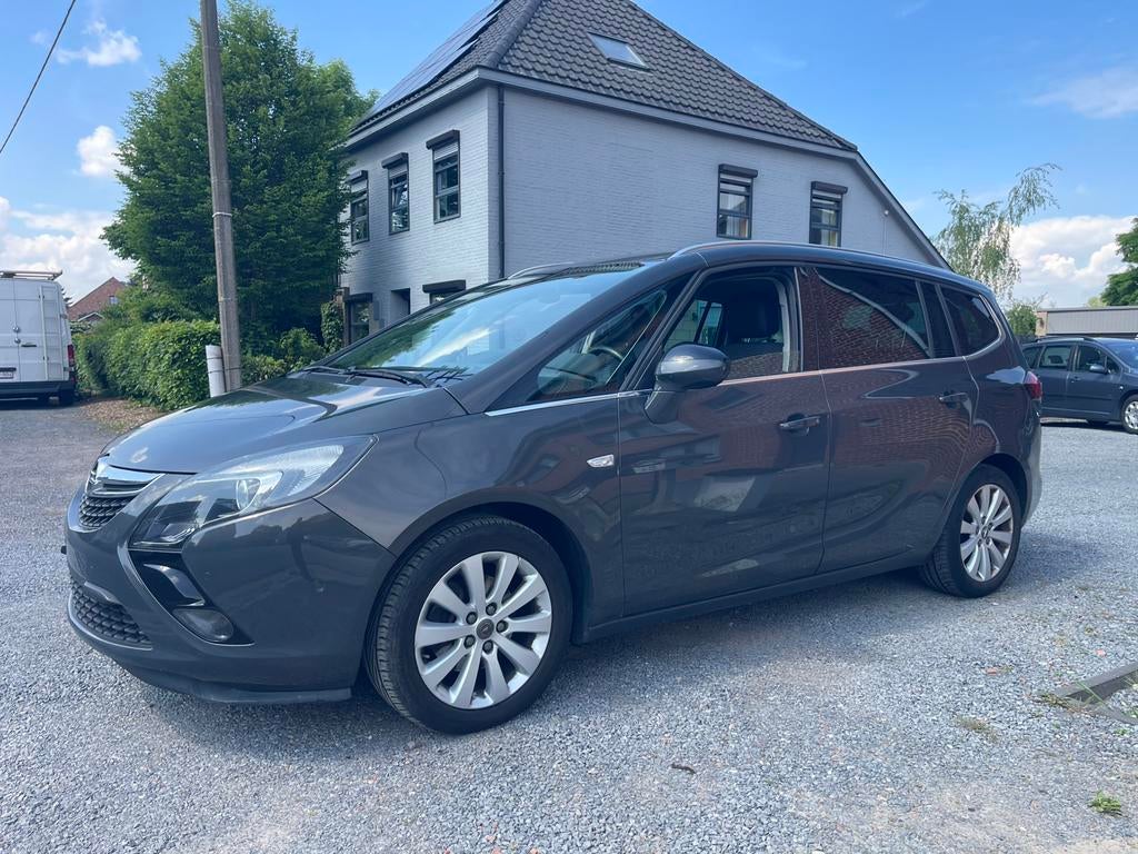 Opel Zafira Tourer 1.4 Turbo ecoFLEX,7PLaats,Airco,Gps,Leder, Auto's, Monovolume, Euro 6, 4 cilinders, 7 zetels