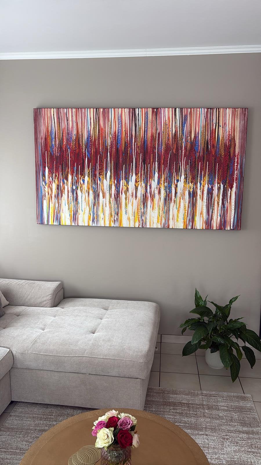 Schilderij 180x100, Antiek en Kunst, Kunst | Schilderijen | Abstract, Ophalen