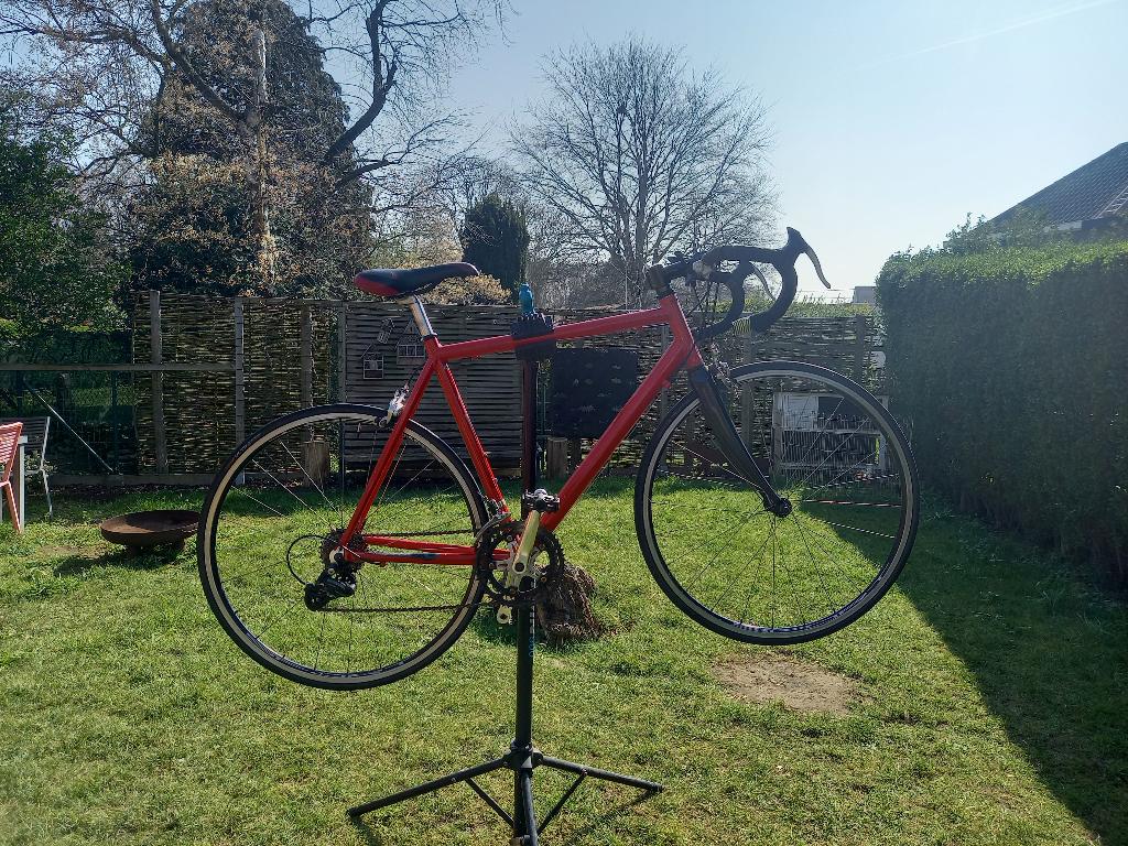 Koersfiets voor de jeugd 10 tot 15 jaar, Fietsen en Brommers, Ophalen, Gebruikt, Velgrem, 28 inch