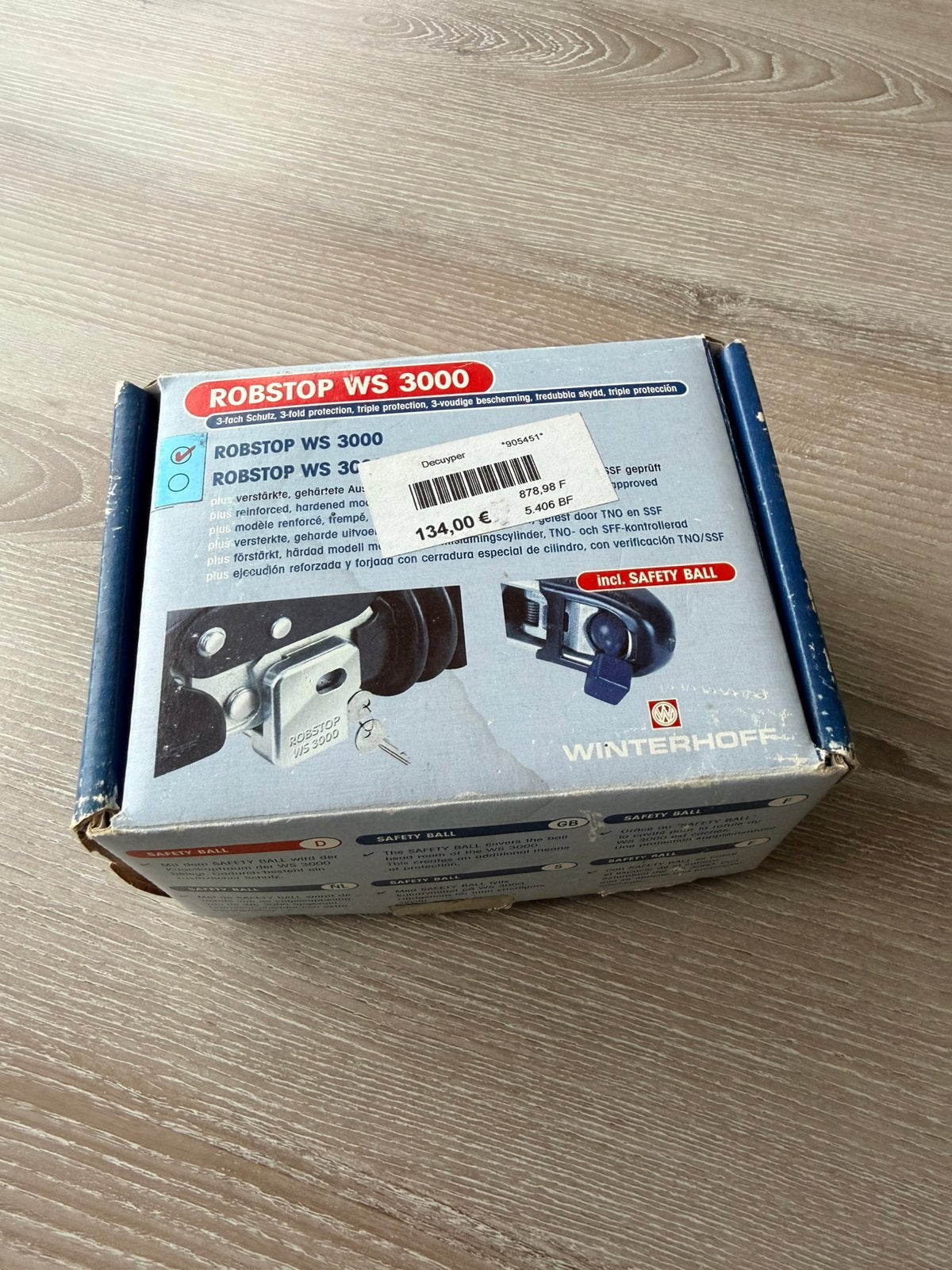 Disselslot Robostop W3000, Caravans en Kamperen, Ophalen of Verzenden, Zo goed als nieuw