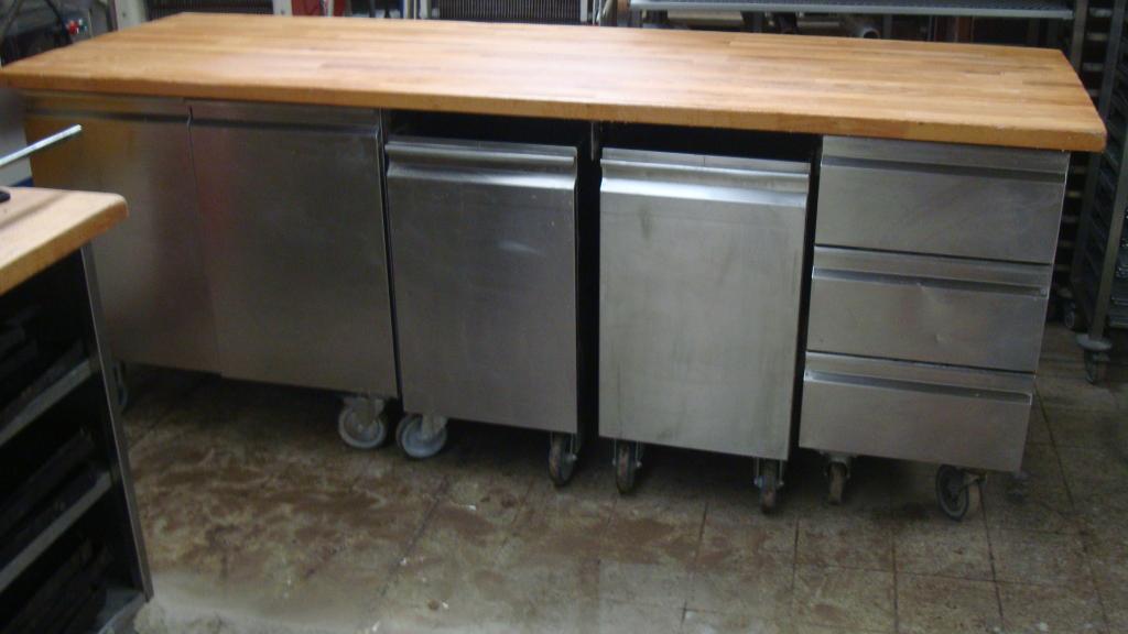 Table bois platines etc  boukangerie bakkerij, Enlèvement, Utilisé, Boulangerie et Boucherie