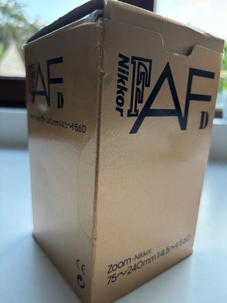 Nikon lens AFD 75 - 240 mm F/4.5 - F/5.6, TV, Hi-fi & Vidéo, Appareils photo numériques, Comme neuf, Reflex miroir, Nikon, Enlèvement