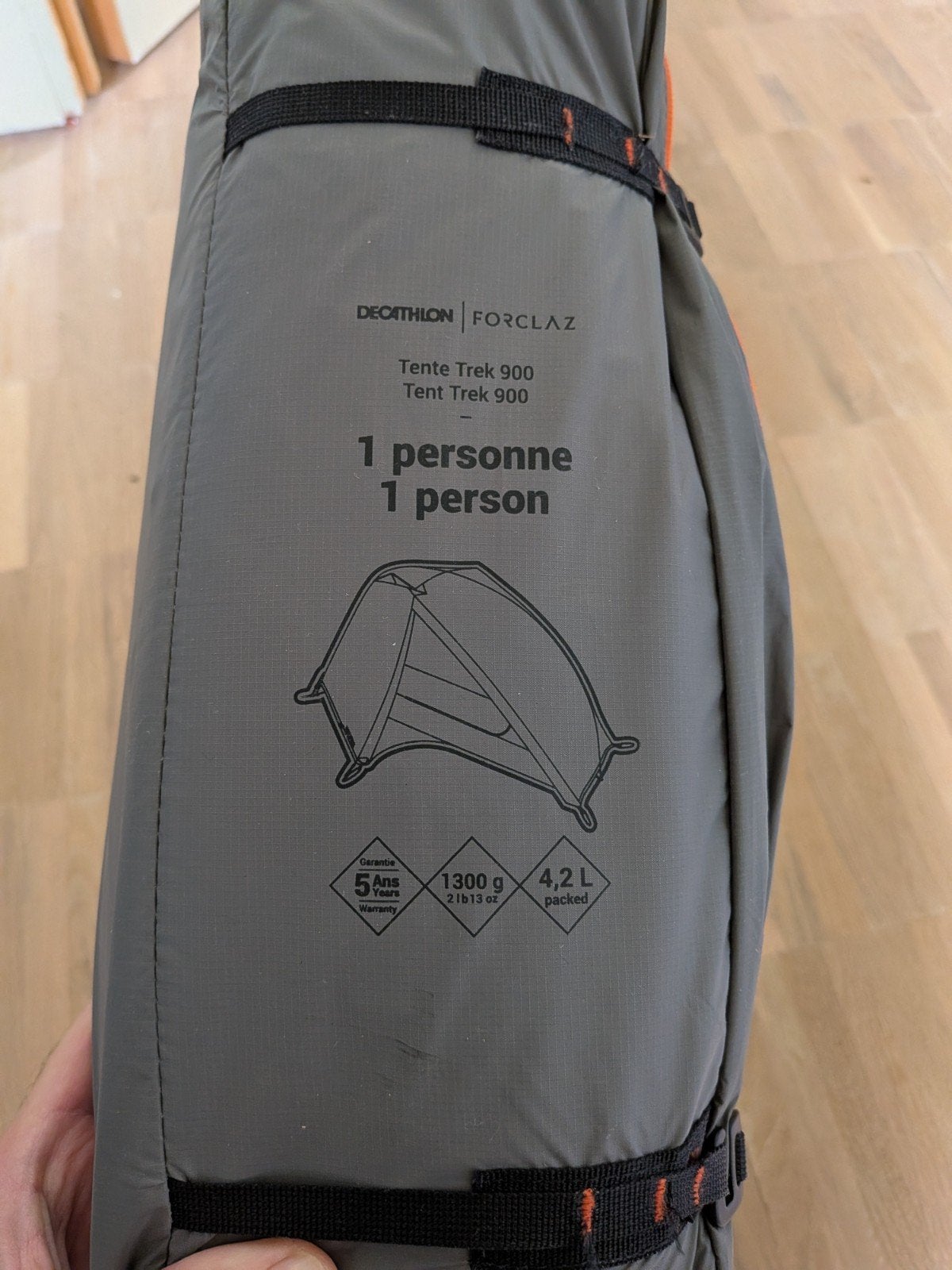 Decathlon forclaz trek 900 lichtgewicht 1p trekking tent, Ophalen of Verzenden