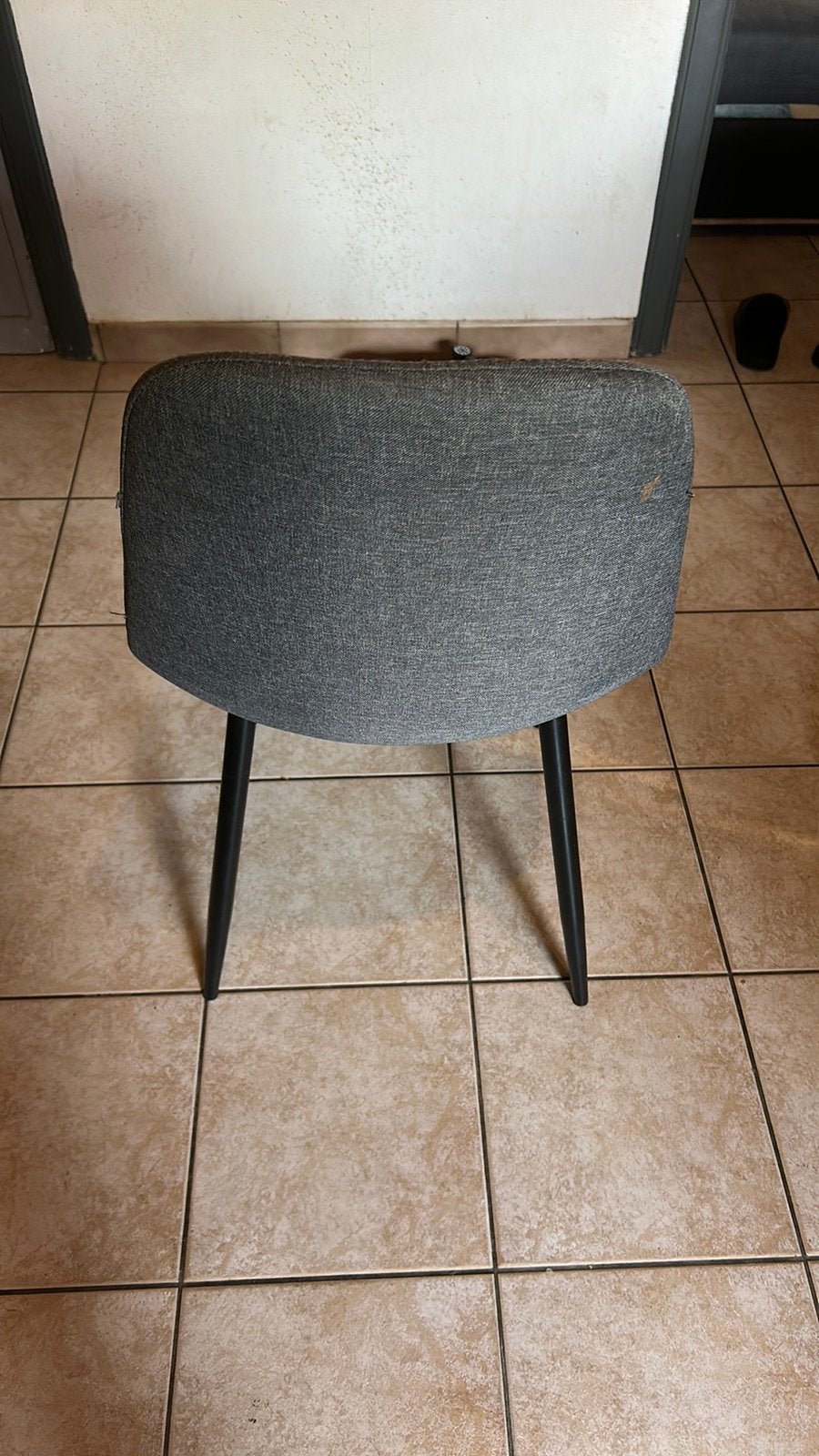 6 grijze eeststoelen, Ophalen, Gebruikt, Vijf, Zes of meer stoelen, Stof