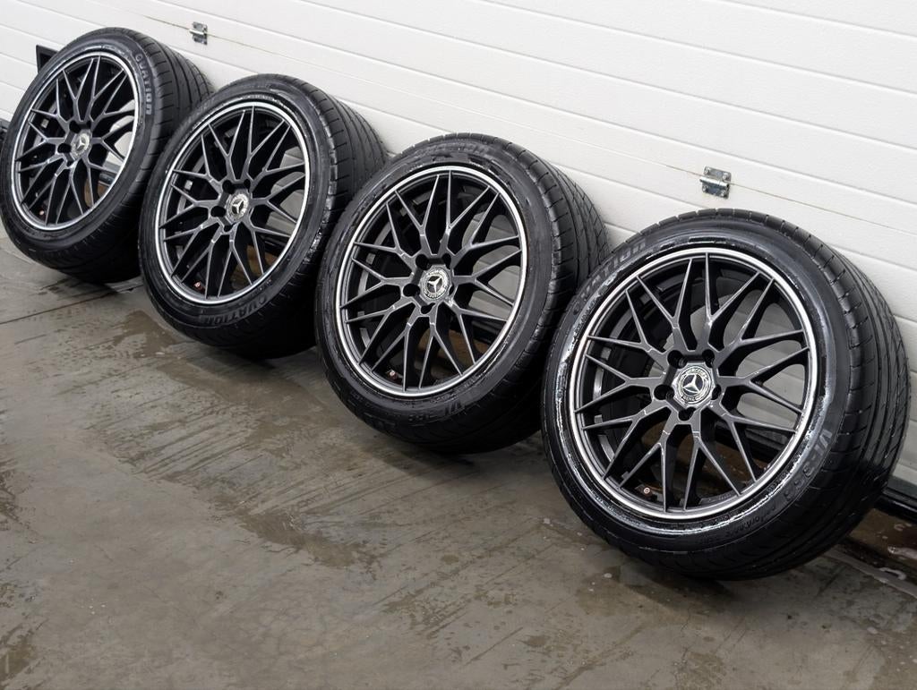 18" velgen 5x112 banden 245 45 Audi Seat Skoda Volkswagen, Ophalen, 18 inch, Banden en Velgen, Personenwagen