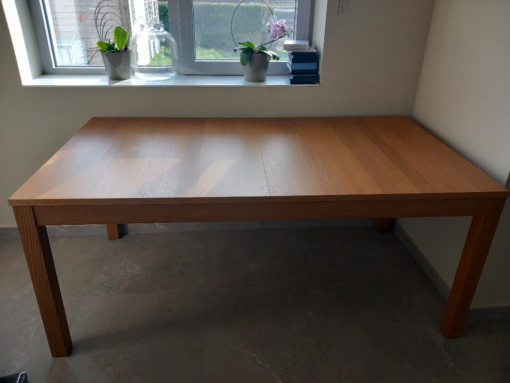 Tafel met tussenstuk, Enlèvement, Comme neuf, Cinq personnes ou plus, Rectangulaire