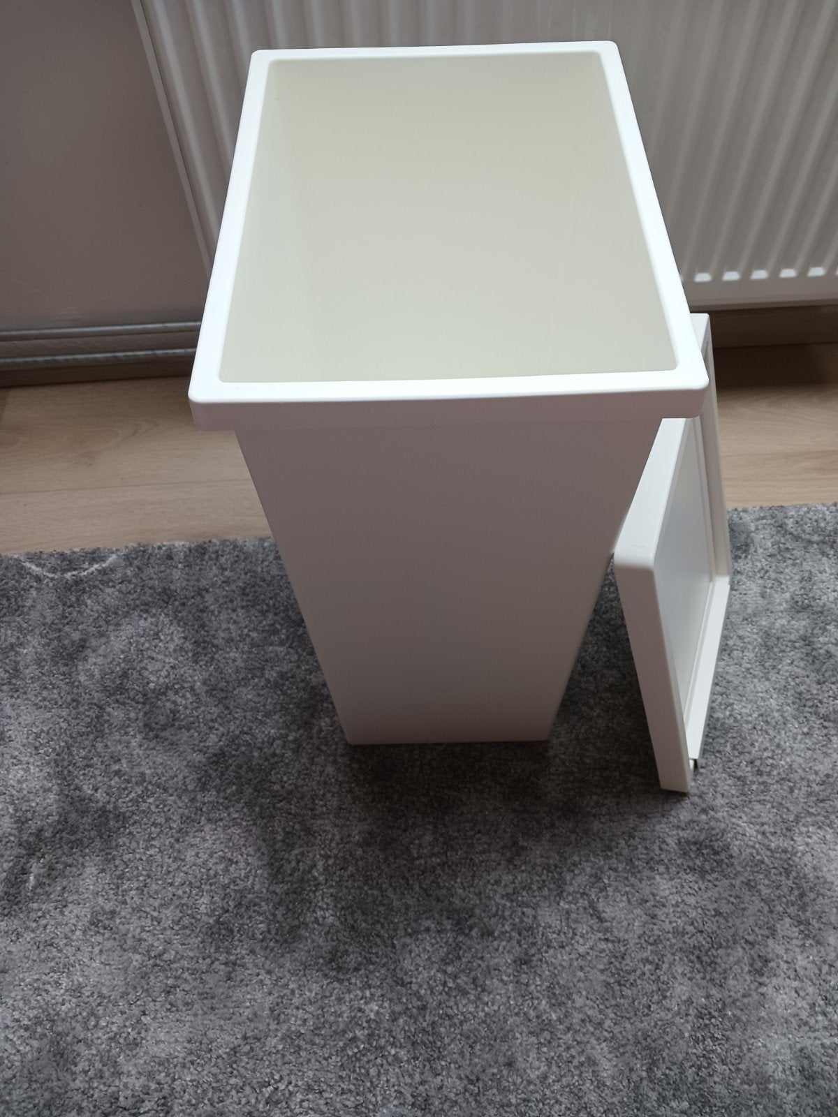 Grote witte prullenbak van Ikea te koop., Huis en Inrichting, Ophalen, Zo goed als nieuw, Kunststof