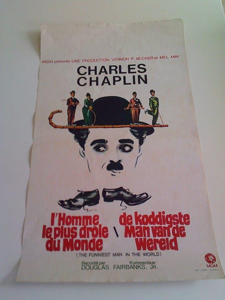 Film affiche Charlie Chaplin . . MGM films . Ned./ Frans, Enlèvement ou Envoi, Film