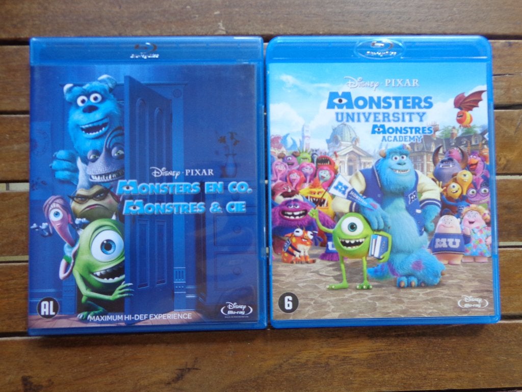 )))  Bluray  Monstres et Cie  //  Monstres Academy  (((, CD & DVD, Enlèvement ou Envoi, Néerlandais, Comme neuf, Blu-ray