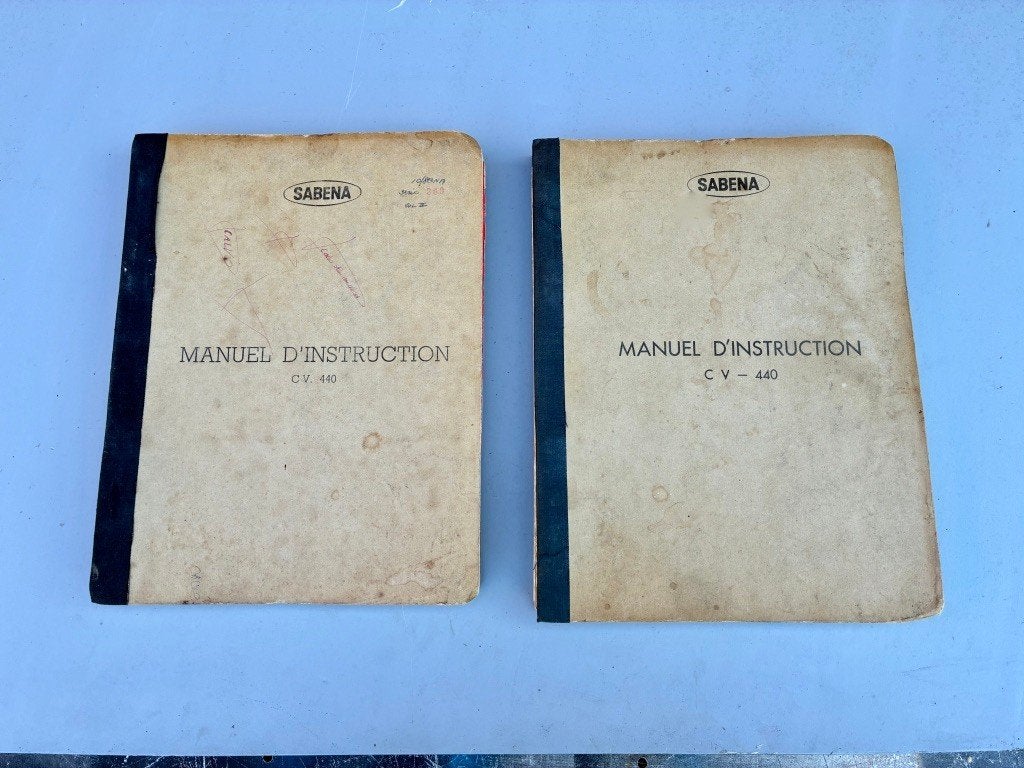 Sabena Convair 440, 2 Manuels d'Instructions., Verzamelen, Verzenden